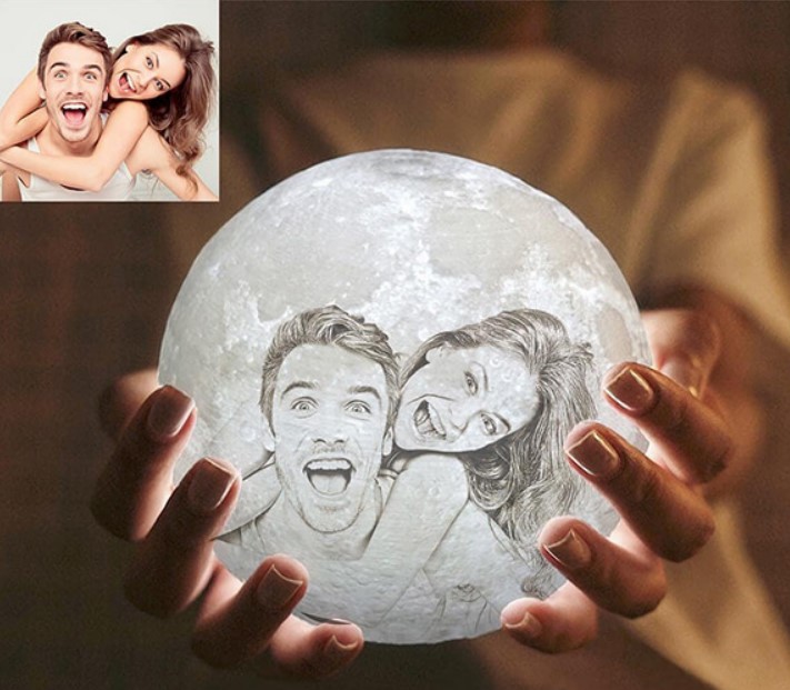 Personalized 3D Moon Lamp