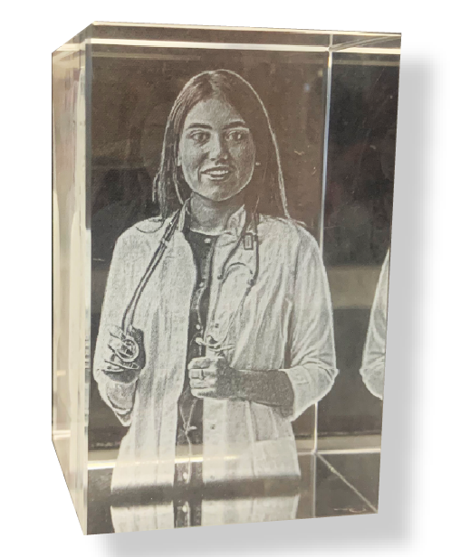 Personalized 2D/3D Crystal Cube