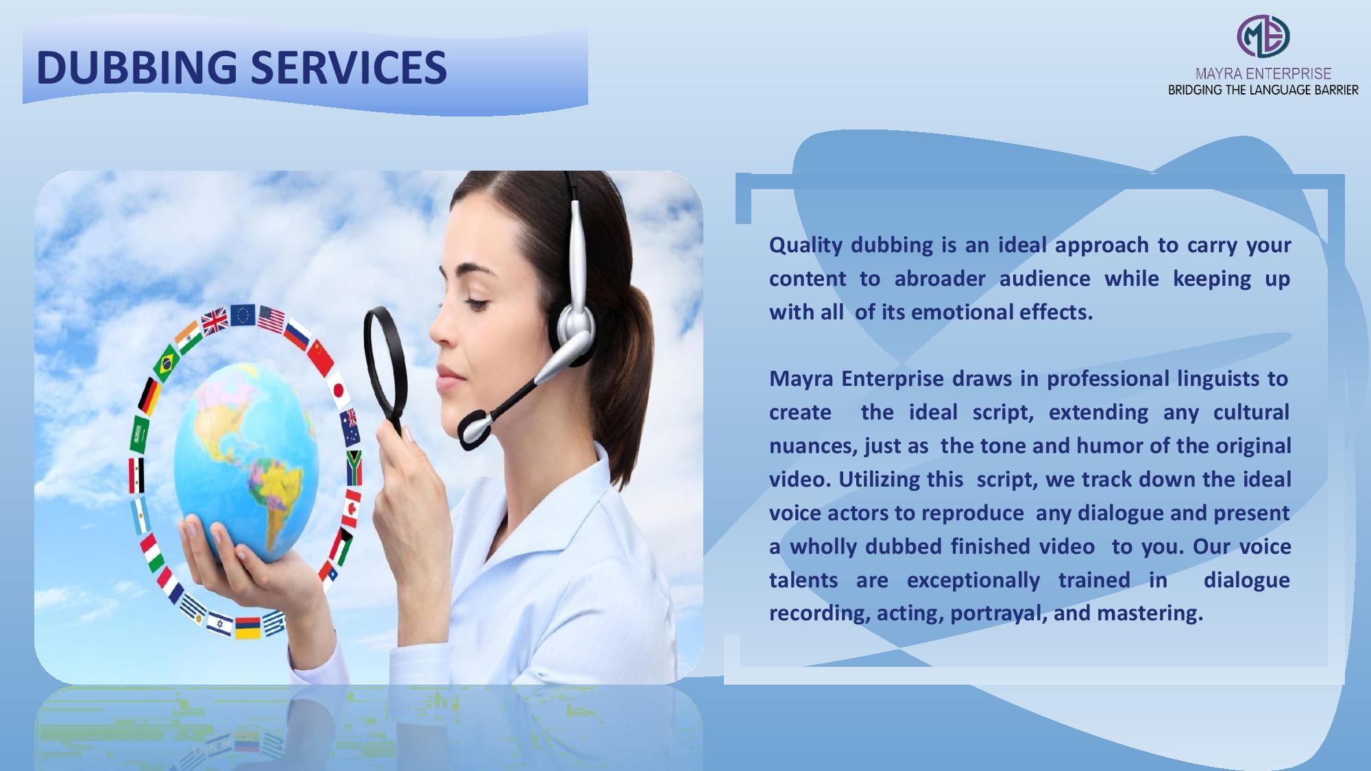 Mayra Enterprise - Services